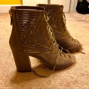 Lace up booties